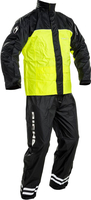 Richa 2FLRC,  rainsuit 2pcs. unisex,  color: Black/Neon-Yellow,  size: XS