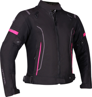 Richa Airstream 3,  textile jacket waterproof women,  color: Black/Pink,  size: 3XL