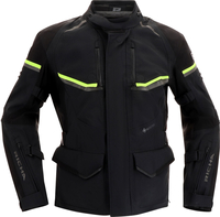 Richa Atlantic 2,  textile jacket gore-tex,  color: Black/Neon-Yellow,  size: 4XL