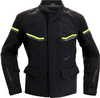 Richa Atlantic 2,  textile jacket gore-tex,  color: Black/Neon-Yellow,  size: L