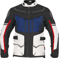 Richa Infinity 2 Adventure,  textile jacket waterproof,  color: Black/Light Grey/Blue/Red,  size: S