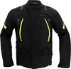 Richa Phantom 3,  textile jacket waterproof,  color: Black/Neon-Yellow,  size: 3XL