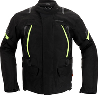 Richa Phantom 3,  textile jacket waterproof,  color: Black/Neon-Yellow,  size: 3XL