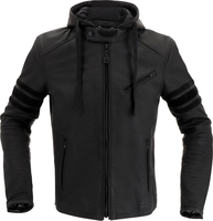 Richa Toulon Black Edition,  leather jacket,  color: Black,  size: 52