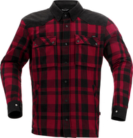 Richa Wisconsin,  textile jacket/shirt waterproof,  color: Black/Red,  size: M