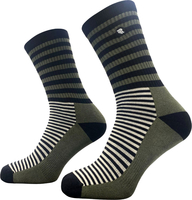 Riding Culture Half Stripe,  socks unisex,  color: Olive/Black/White,  size: 40-43 EU