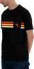 Riding Culture RC5004 Stripe,  t-shirt,  color: Black/Red/Orange,  size: M