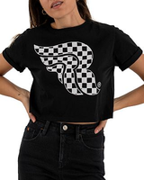 Riding Culture RC5506 Checkerboard,  crop-shirt women
