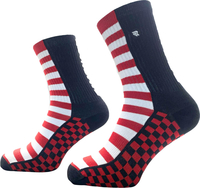 Riding Culture Riding Stripes LT,  socks unisex,  color: Red/White/Black,  size: 27-31 EU