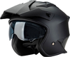 Rocc 200,  open face helmet,  color: Matt-Black,  size: S