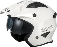 Rocc 200,  open face helmet,  color: White,  size: XXL