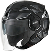 Rocc 285 Dekor,  open face helmet,  color: Black/White,  size: S