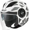 Rocc 285 Dekor,  open face helmet,  color: White/Grey,  size: M