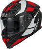 Rocc 390 Dekor,  full face helmet,  color: Black/Red,  size: XS
