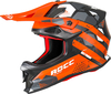 Rocc 800 Dekor,  motocross helmet,  color: Matt Grey/Orange/White,  size: XL