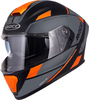 Rocc 841,  integral helmet,  color: Matt-Grey/Orange,  size: L