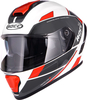 Rocc 841,  integral helmet,  color: White/Red,  size: XS