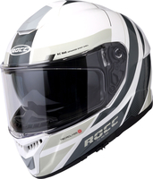 Rocc 862,  integral helmet,  color: White/Black,  size: L