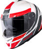 Rocc 862,  integral helmet,  color: White/Red/Black,  size: XXL