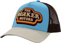 Rokker 70 s,  cap,  color: Light Blue/Dark Brown/Light Grey,  size: One Size