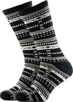 Rokker Boho Rokk,  socks unisex,  color: Black/White,  size: 40-43 EU