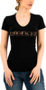 Rokker Vintage,  t-shirt women,  color: Black/Brown,  size: XXL