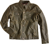 Rokker Wax Cotton,  textile jacket,  color: Dark Green,  size: L