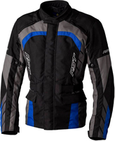 RST Alpha 5,  textile jacket waterproof,  color: Black/Grey/Blue,  size: L