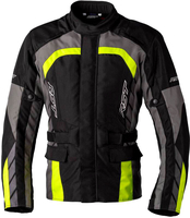 RST Alpha 5,  textile jacket waterproof,  color: Black/Grey/Neon-Yellow,  size: M