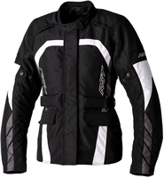 RST Alpha 5,  textile jacket waterproof women,  color: Black/White,  size: S