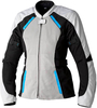 RST Ava Mesh,  textile jacket waterproof women,  color: Grey/Black/Blue,  size: M