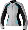 RST Ava,  textile jacket waterproof women,  color: Grey/Black/Blue,  size: L