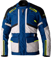 RST Endurance,  textile jacket waterproof,  color: Blue/Grey/Neon-Yellow,  size: M