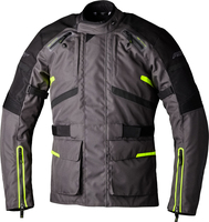 RST Endurance,  textile jacket waterproof,  color: Dark Grey/Black/Neon-Yellow,  size: 3XL