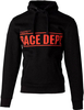 RST X Race Dept Hoodie,  textile jacket,  color: Black/Red,  size: XL