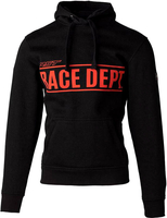 RST X Race Dept Hoodie,  textile jacket,  color: Black/Red,  size: XL