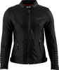Rusty Stitches Amanda,  leather jacket women,  color: Black,  size: 36