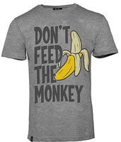 Rusty Stitches Banana,  t-shirt,  color: Grey/Yellow,  size: M