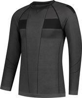 Rusty Stitches Baselayer,  functional shirt longsleeve,  color: White/Yellow/Black,  size: L/XL