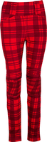 Rusty Stitches Claudia V2 Chequered,  leggings women,  color: Red/Black,  size: 38