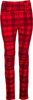 Rusty Stitches Claudia V2 Chequered,  leggings women,  color: Red/Black,  size: 40