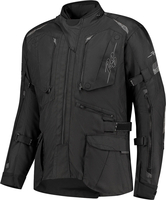 Rusty Stitches Cliff,  textile jacket waterproof,  color: Black,  size: 4XL