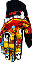 Rusty Stitches Clyde V2 Mask,  gloves,  color: Black/White/Red/Yellow/Blue,  size: L