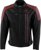 Rusty Stitches Cooper,  leather jacket,  color: Black/Dark Red,  size: 4XL