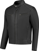 Rusty Stitches Dorian,  leather jacket,  color: Black,  size: 4XL