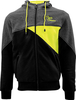 Rusty Stitches George,  zip hoddie,  color: Black/Yellow,  size: XL