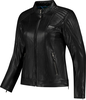 Rusty Stitches Iris,  leather jacket women,  color: Black,  size: 38