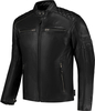 Rusty Stitches Jari V2,  leather jacket,  color: Black,  size: 4XL