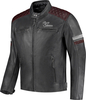 Rusty Stitches Jari V2,  leather jacket,  color: Grey/Brown,  size: 3XL