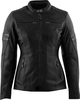 Rusty Stitches Joyce V2,  leather jacket women,  color: Black/Silver,  size: 38